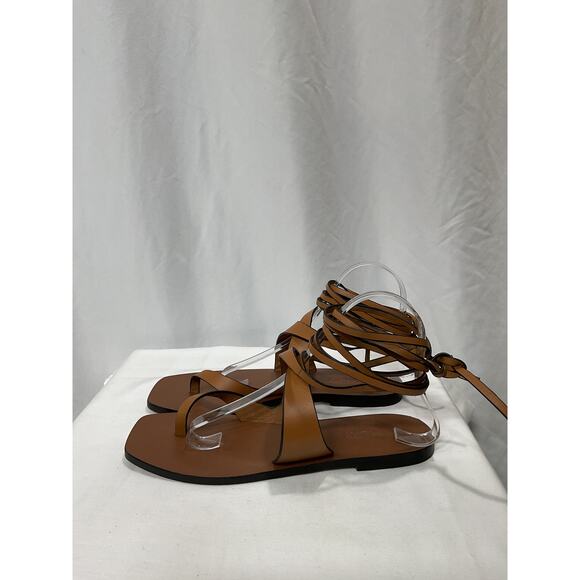 Elegant Tan Women's Sandals - Picture 3 of 5